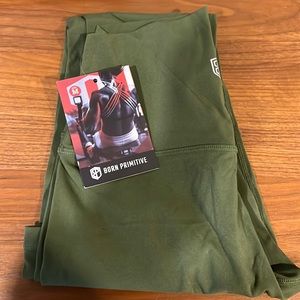 Born Primitive inspire olive green leggings NWT size M